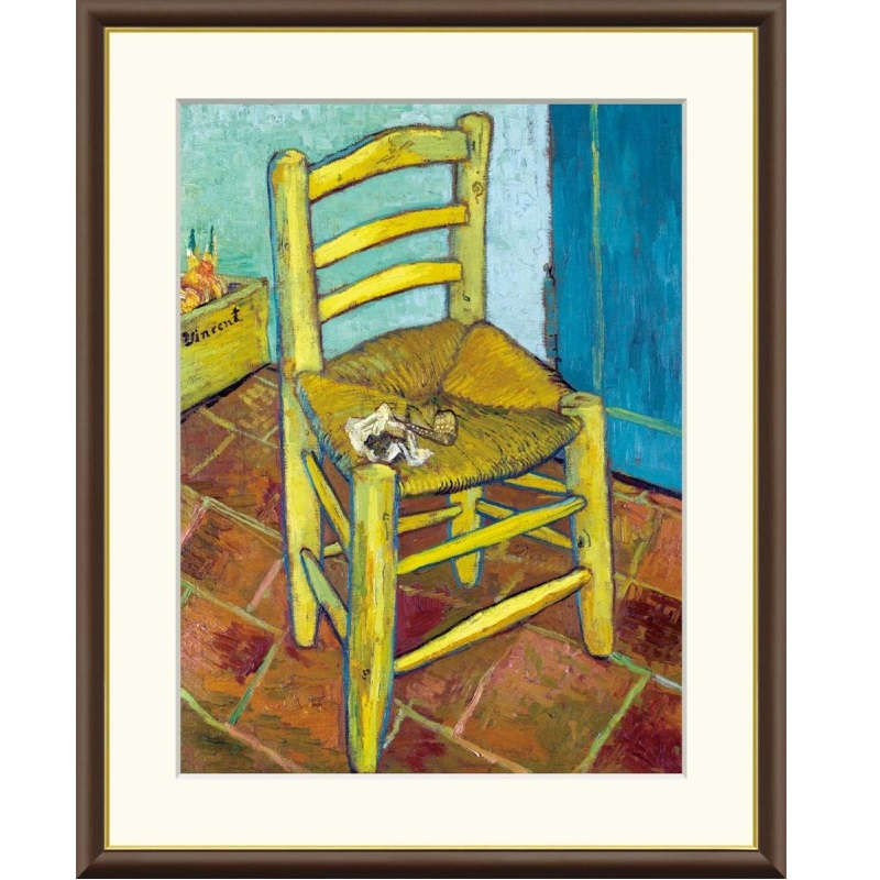 額絵 ゴッホ フィンセントの椅子 f8・f6・f4サイズ 世界の名画シリーズ Gogh gk-a5-j1068（p19） （J1-068） （代引き不可） 洋画 インテリア