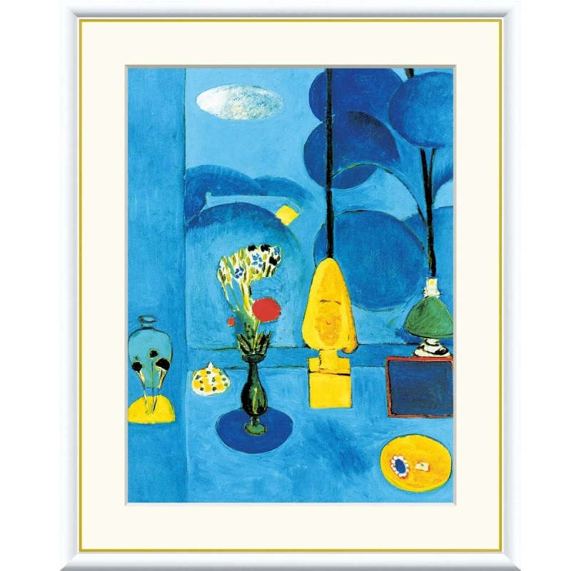 額絵 マティス 青い窓 f8・f6・f4サイズ 世界の名画シリーズ Matisse gk-a5-j1096（p25） （J1-096） （代引き不可） 洋画 インテリア