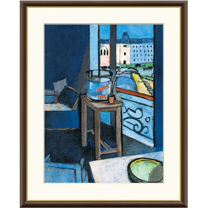 額絵 マティス 金魚鉢のある室内 f8・f6・f4サイズ 世界の名画シリーズ Matisse gk-a5-j1097（p25） （J1-097） （代引き不可） 洋画 インテリア 5,920円