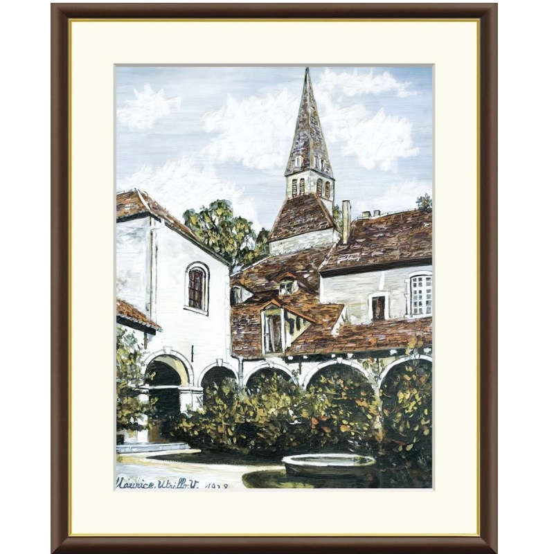 額絵 ユトリロ クレミューの回廊 f8・f6・f4サイズ 世界の名画シリーズ Utrillo gk-a5-j1128（p31） （J1-128） （代引き不可） 洋画 インテリア