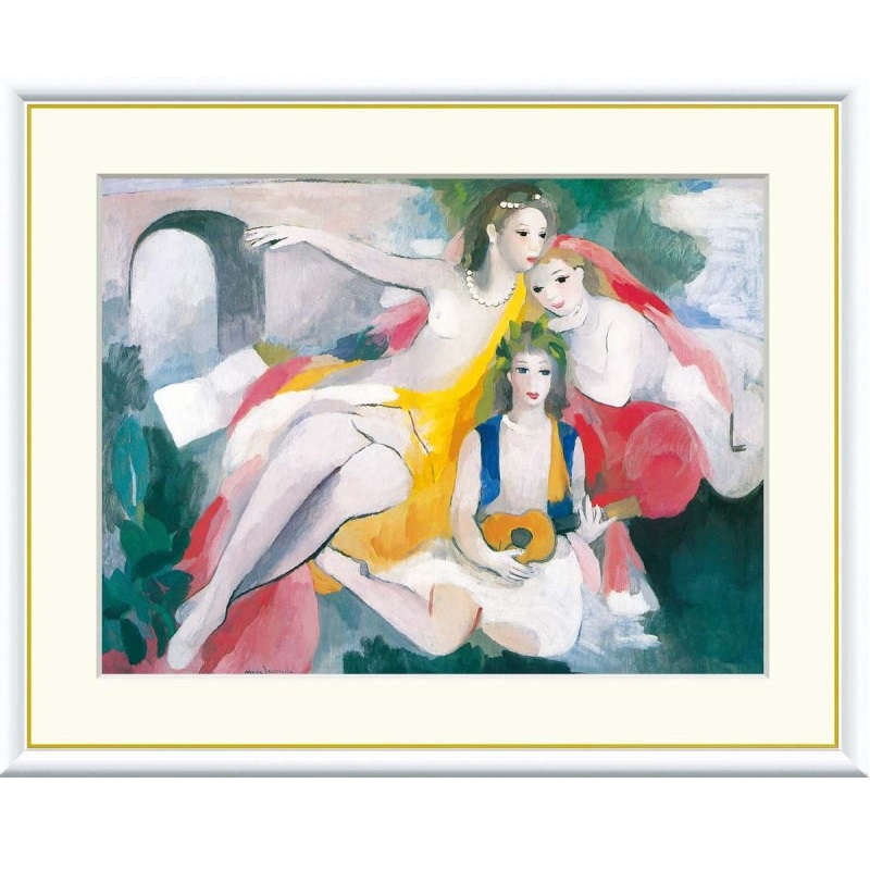 額絵 ローランサン 三人の若い女 f8・f6・f4サイズ 世界の名画シリーズ Laurencin gk-a5-j1179（p41） （J1-179） （代引き不可） 洋画 インテリア