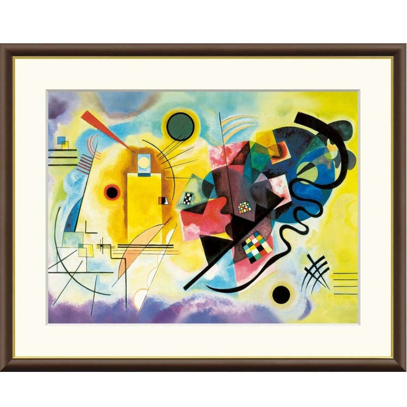 額絵 カンディンスキー 黄・赤・青 f8・f6・f4サイズ 世界の名画シリーズ Kandinsky gk-a5-j1191（p44） （J1-191） （代引き不可） 洋画 インテリア