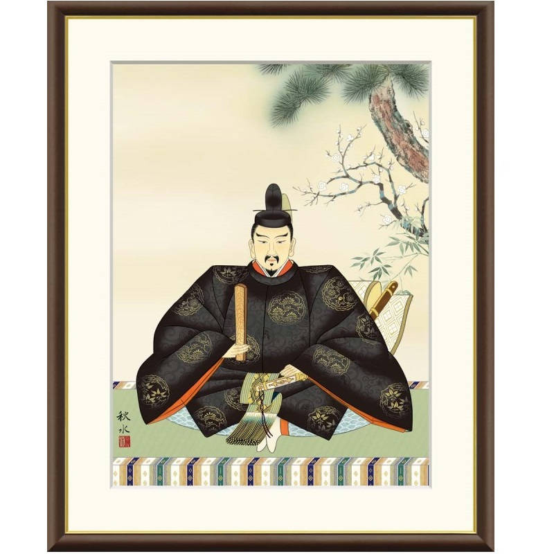 額絵 浮田秋水 天神 f8・f6・f4サイズ 現代日本画シリーズ 慶祝画 gk-a5-j4d009（p161） （J4-D009） （代引き不可） 日本画 インテリア