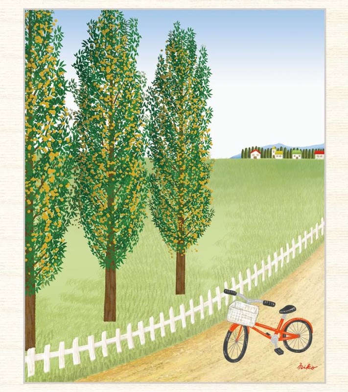 インテリアアート 鈴木 みこと すずき みこと ポプラ並木 F8 G4 Cm008 F8 インテリア Rvcconst Com