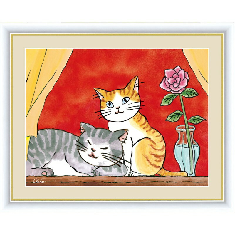 インテリアアート 千 春 ちはる 慈しみのねこ F6 G4 An066 F6 インテリア Sylvainpaley Cool