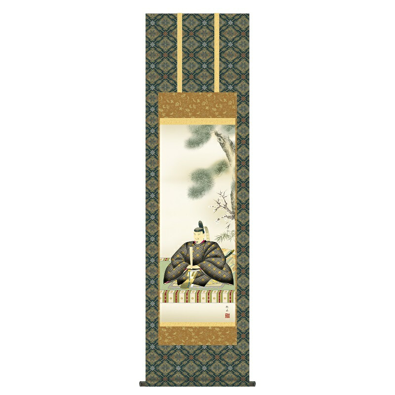 掛軸 慶事飾り慶祝画 天神 尺三 長江桂舟 [KZ2MC4-034](代引き不可)
