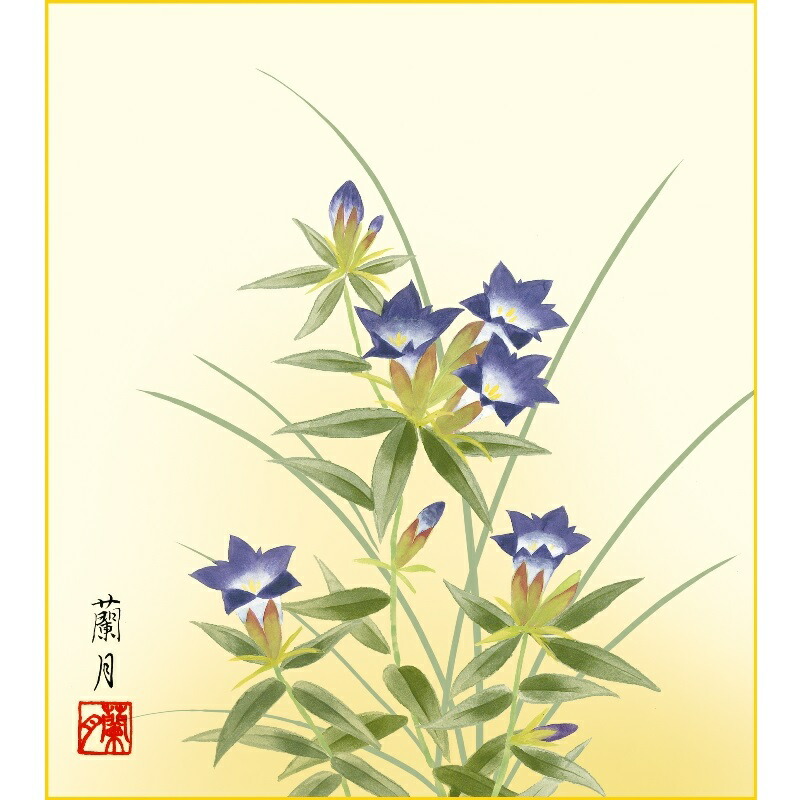 【真作】版画　吉井蘭月　高精細デジタル版画　六瓢　暁山会　美品　逸品　T71 楽天市場】色紙絵 花鳥画【吉井蘭月】寒椿 四季絵 k5-021d 四季