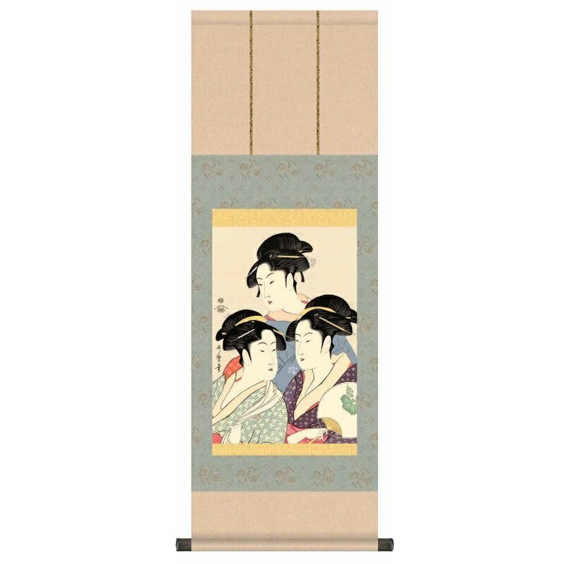楽天市場】額絵 浮世絵 美人画 【寛政の三美人】 喜多川歌麿 G4