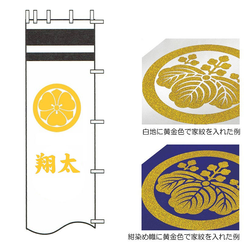 徳永鯉 益荒男のぼり 節句幟用 先だつもの色 一種の家紋または花個紋と一人の名まえ [tn-N3d] 日本の言い慣わし教養 益荒男のぼり 日本人形・フランス人形-おもちゃ-その他
