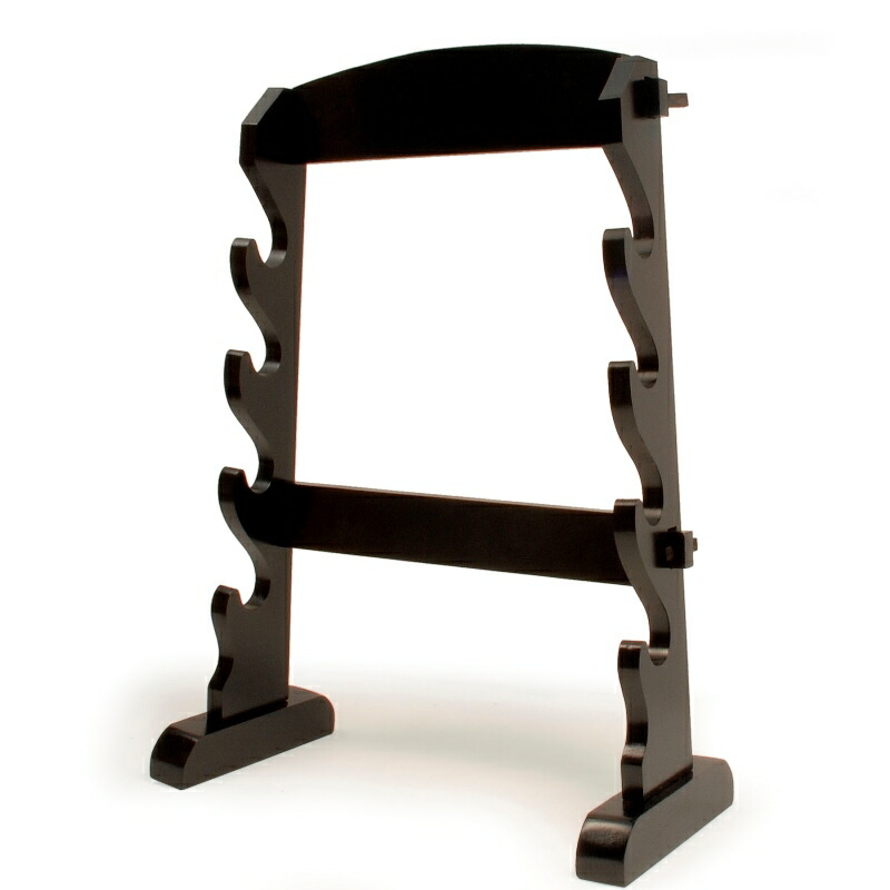 刀掛台 四本掛 据え置き 刀掛け 剣置き 幅(上)41 (下)51 奥行18.5 高さ