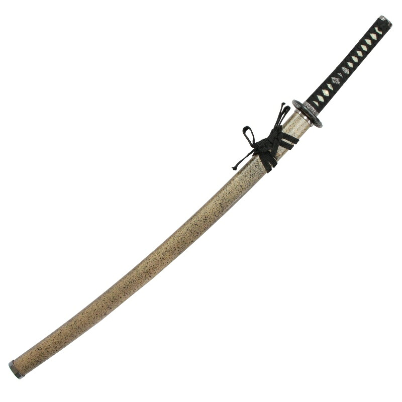 模造刀 石目シリーズ 金石目 大刀 刃紋入り刀身 メッキ合金[neu128l]日本刀 美術刀剣 おもちゃ 通販（代引き不可）
