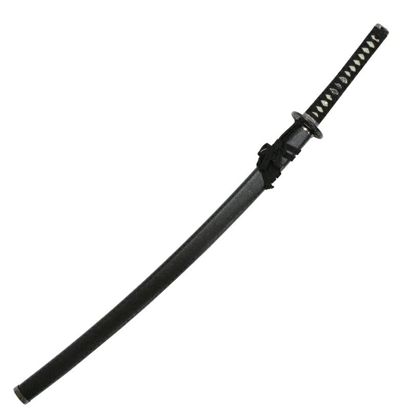 模造刀 石目シリーズ 黒石目 大刀 刃紋入り刀身 メッキ合金[neu040l]日本刀 美術刀剣 おもちゃ 通販（代引き不可）