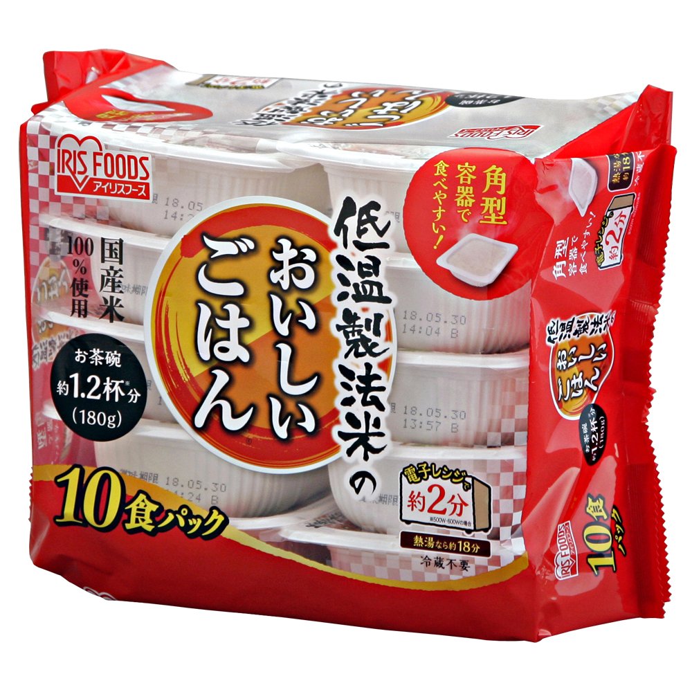 パックご飯 180g×30パック 低温製法米のおいしいごはん 180g×30パック パックごはん 米 ご飯 パック レトルト レンチン 備蓄 非常食 保存食 常温で長期保存 アウトドア 食料 防災 国産米 アイリスオーヤマ 新生活 ひとり暮らし 一人暮らし