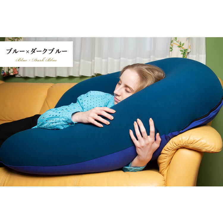 Yogibo Round Pillow（ヨギボー ラウンド ピロー）新品　ブルー