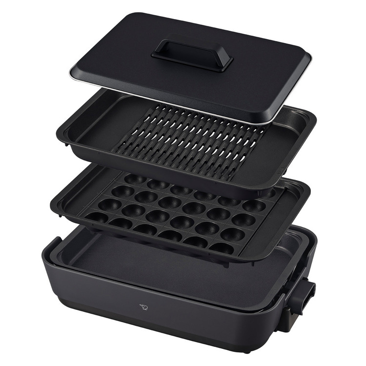 ホットプレート 焼肉 大型 象印 ホットプレート チャコール EA-HA30-HZ 象印 EAHA30 eaha30 ホットプレート 大型 3枚 焼肉 たこ焼き 人気 黒