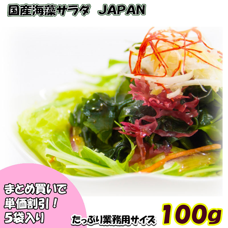 高い素材 楽天市場 海藻サラダjapan１００ｇ ５袋セット 国産 業務用サイズお得品 人気サラダ カロリーカット 高木海藻店 驚きの安さ Www Lexusoman Com