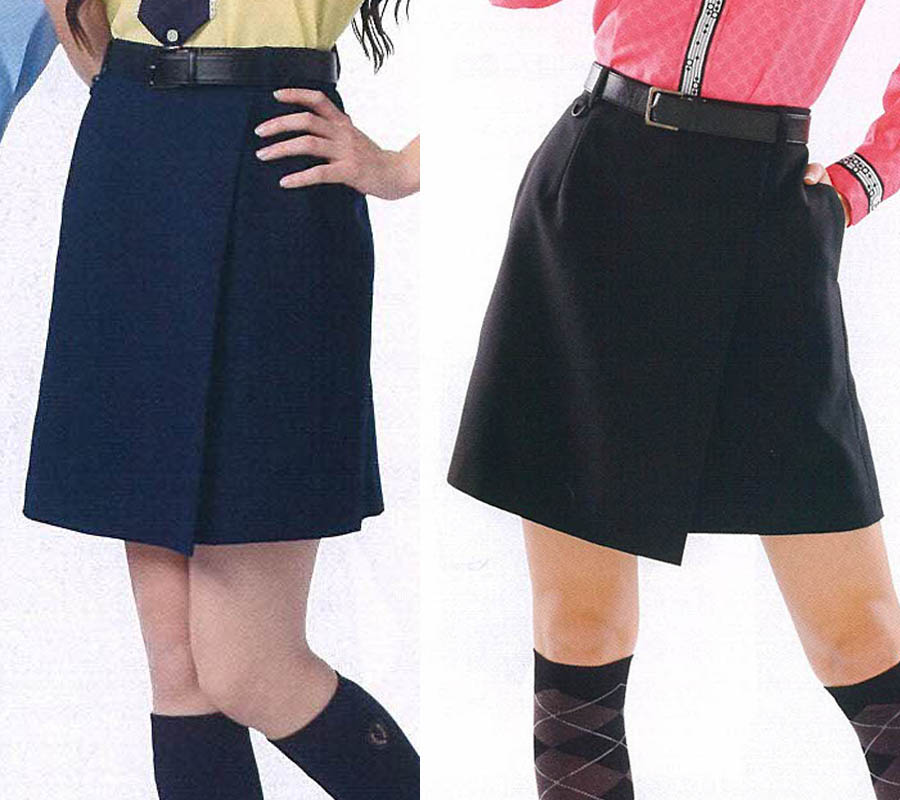 キュロット レディース<br>アミューズメント パチンコ店<br>女性用<br>シンプルなラップキュロット