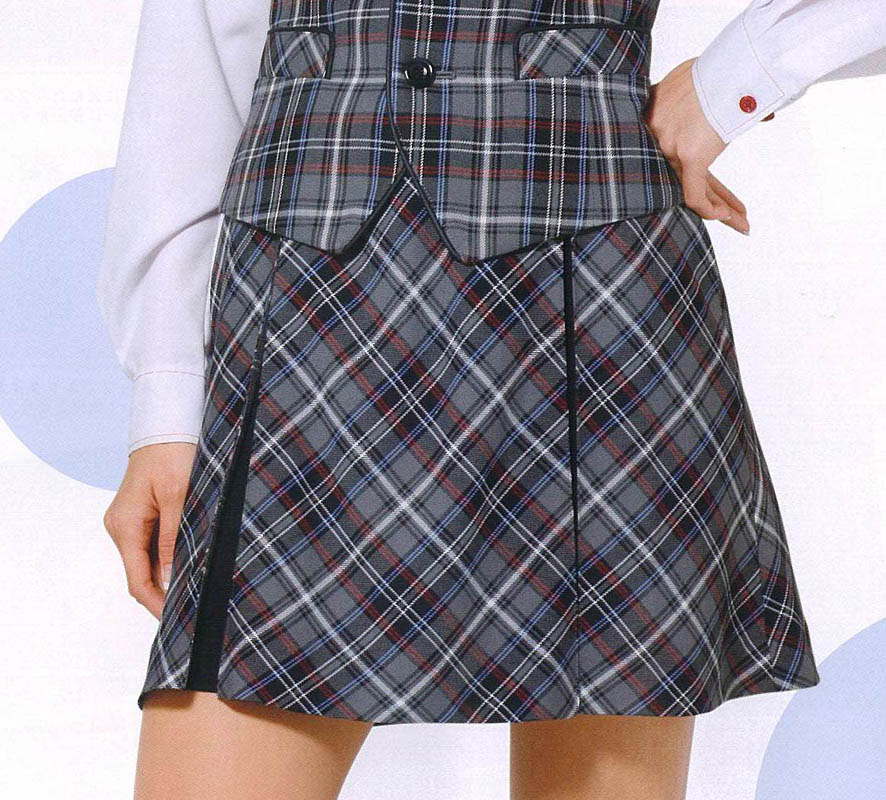 スカート レディース<br>アミューズメント パチンコ店<br>女性用 スカート<br>スタンダードなタータンチェック