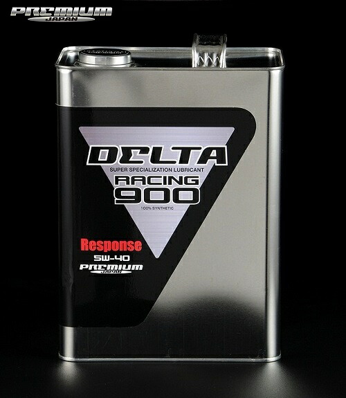 DELTA Racing 【デルタ・レーシング(プレミアムジャパン)】 900 Response エンジンオイル 5W-40 エステル配合 100%化学合成油 4L缶