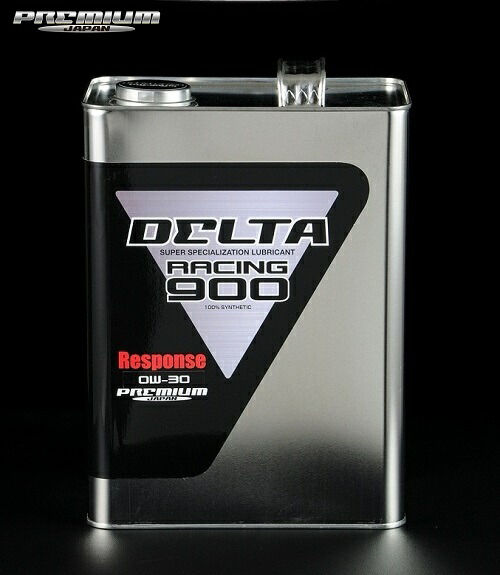 DELTA Racing 【デルタ・レーシング(プレミアムジャパン)】 900 Response エンジンオイル 0W-30 エステル配合 100%化学合成油 4L缶