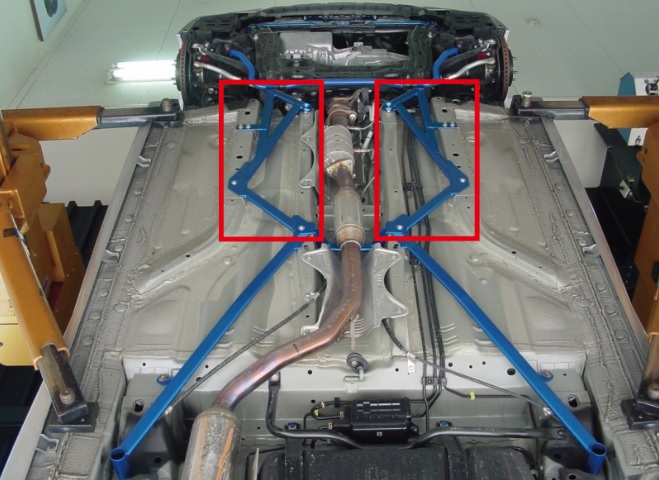 CUSCO クスコ パワーブレース フロアーフロント・サイド シビック タイプR　FD2 K20A 2000cc FF 2007.03～2010.08