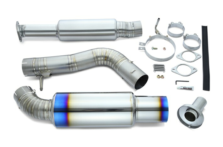 リアルスピード フルチタンマフラーキット TYPE-R (シングル) フェアレディZ RZ34 VR30DDTT ※NISMO装着不可 【競技専用部品】
