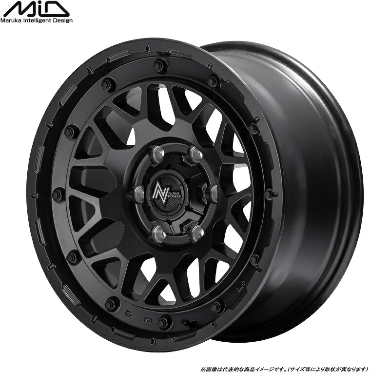 MID ナイトロパワー M29 STINGER 200系 ハイエース用 [4本セット] 17インチ リム幅:6.5J 6H PCD 139.7 INSET +38 マルカサービス NITRO POWER M29STINGER カラー：バレルブラック