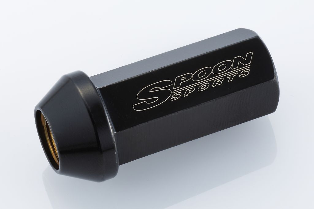 SPOON 【スプーン】ホイールナット [CRMO] M12 x 1.5ピッチ 17HEX 全長48mm 60°テーパー 【20個セット(単品販売不可)】