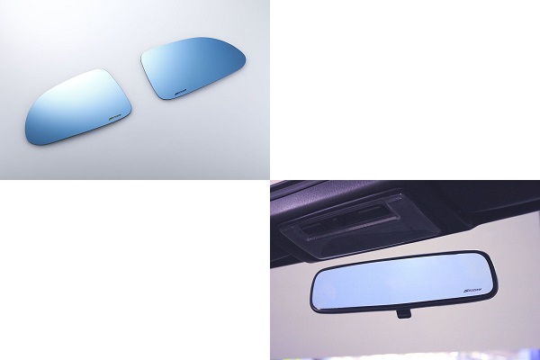 SPOON スプーン S2000 AP1-100, AP1-110, AP1-120, AP1-130, AP1-135, AP1-200, AP2-100, AP2-110 F20C, F22C ブルーワイドドアミラー & ブルーワイドリアビューミラー セット