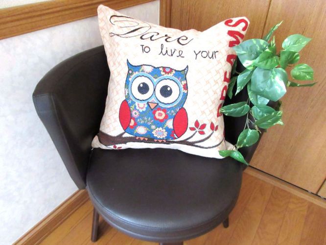 楽天市場】tomotake トモタケ 動物クッション フクロウ インテリア