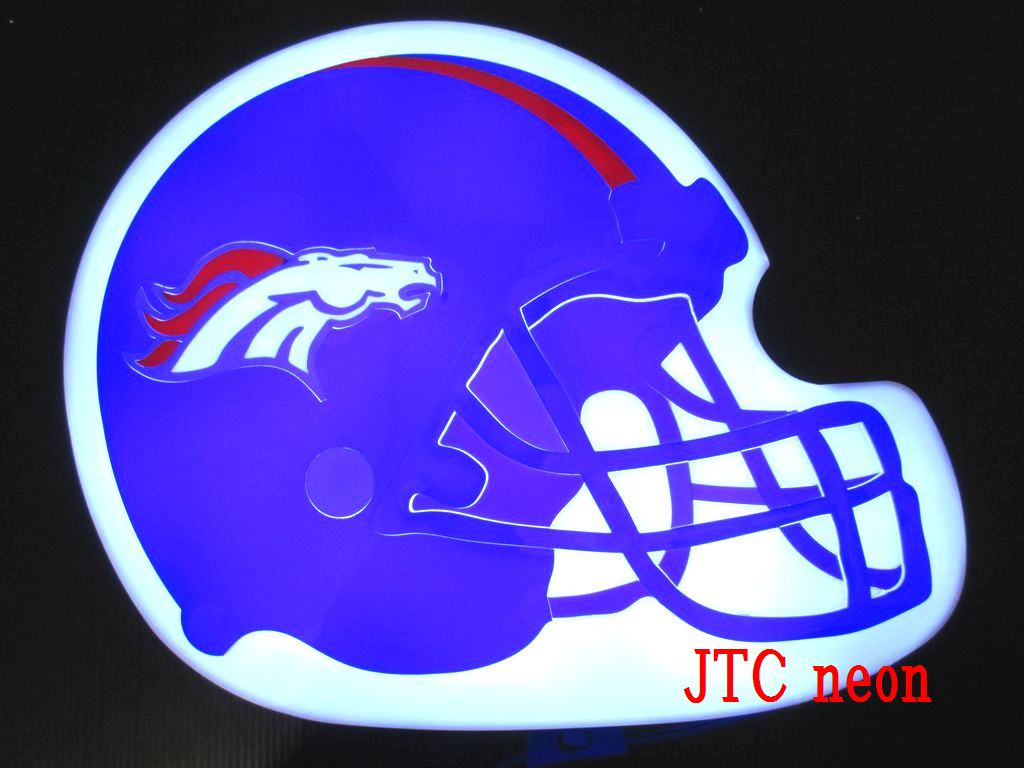 デンバー・ブロンコス Denver Broncos アメリカンフットボール LEDボックス LED BOX ネオンサイン 看板 BAR Cafe ネオン管 ネオン看板