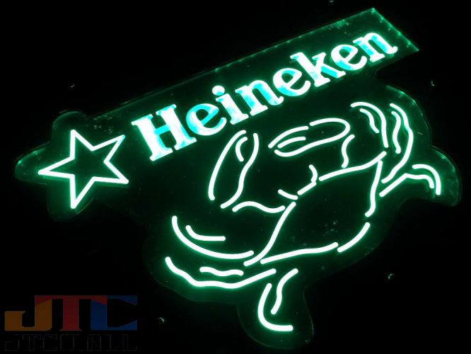【楽天市場】【LED3D看板はメーカーの生産終了に伴い、今ある在庫限りで販売終了となります。】Heineken ハイネケン カニ LED 3D
