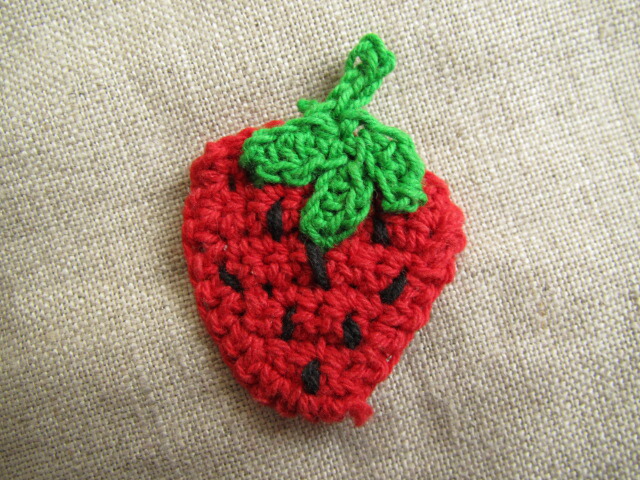 楽天市場】手編みモチーフりんご 1セット/2個入りNo.PW005-40980