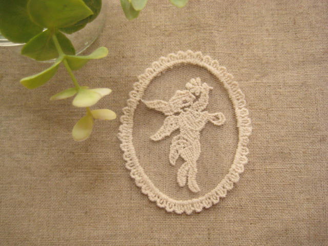 アンティーク ロマンティック コットン刺繍 レース ワッペン 四角リーフ柄×12 コットン クロスステッチ 刺繍キット 刺繍糸 針 刺繍セット 花柄