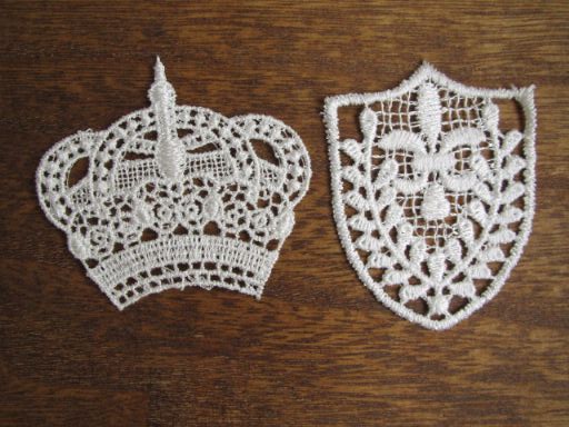 楽天市場】イニシャル レース ワッペン アルファベットワッペン 手芸