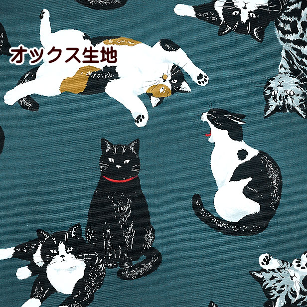 楽天市場】FUWARI 染布 オックス 三毛猫さん(単位50cm)猫/ねこ
