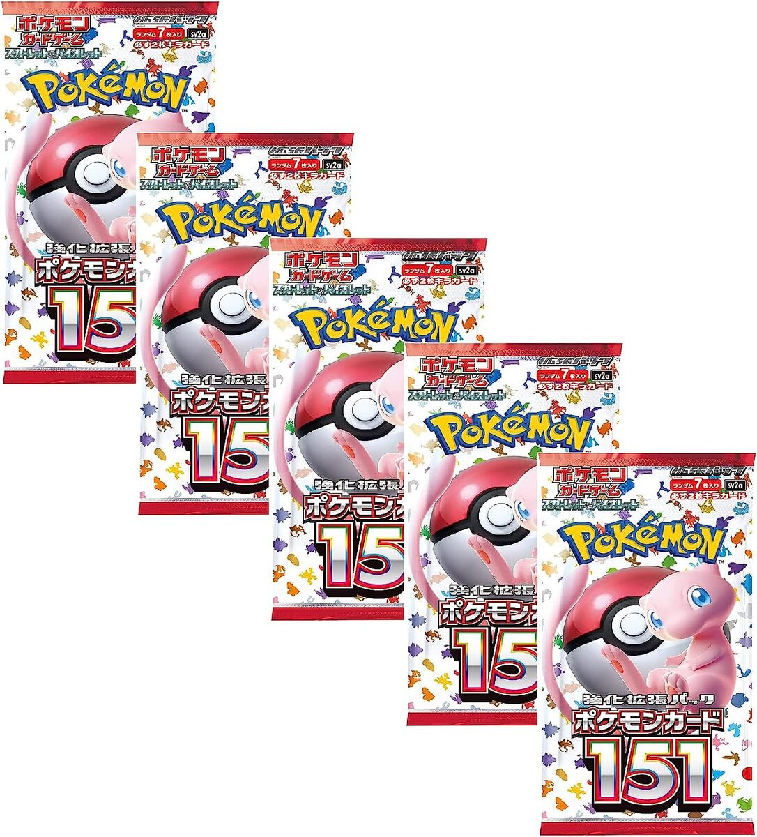 楽天市場】【5パック、パック売り】 ポケモンカード151 5パックセット スカーレット&バイオレット 拡張パック : k4company