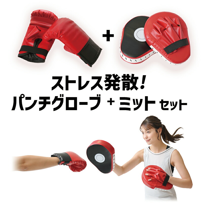 楽天市場】ストレス発散 パンチグローブ パンチミット セット