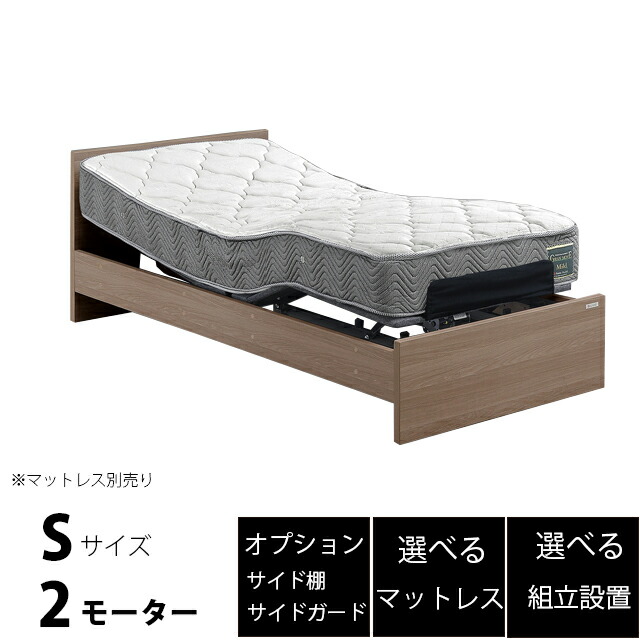 電動寝台 2原動機 電動リクライニング寝台 シングル マットレス別売り 介護寝台 グランツ社 寝台 介護用寝台
