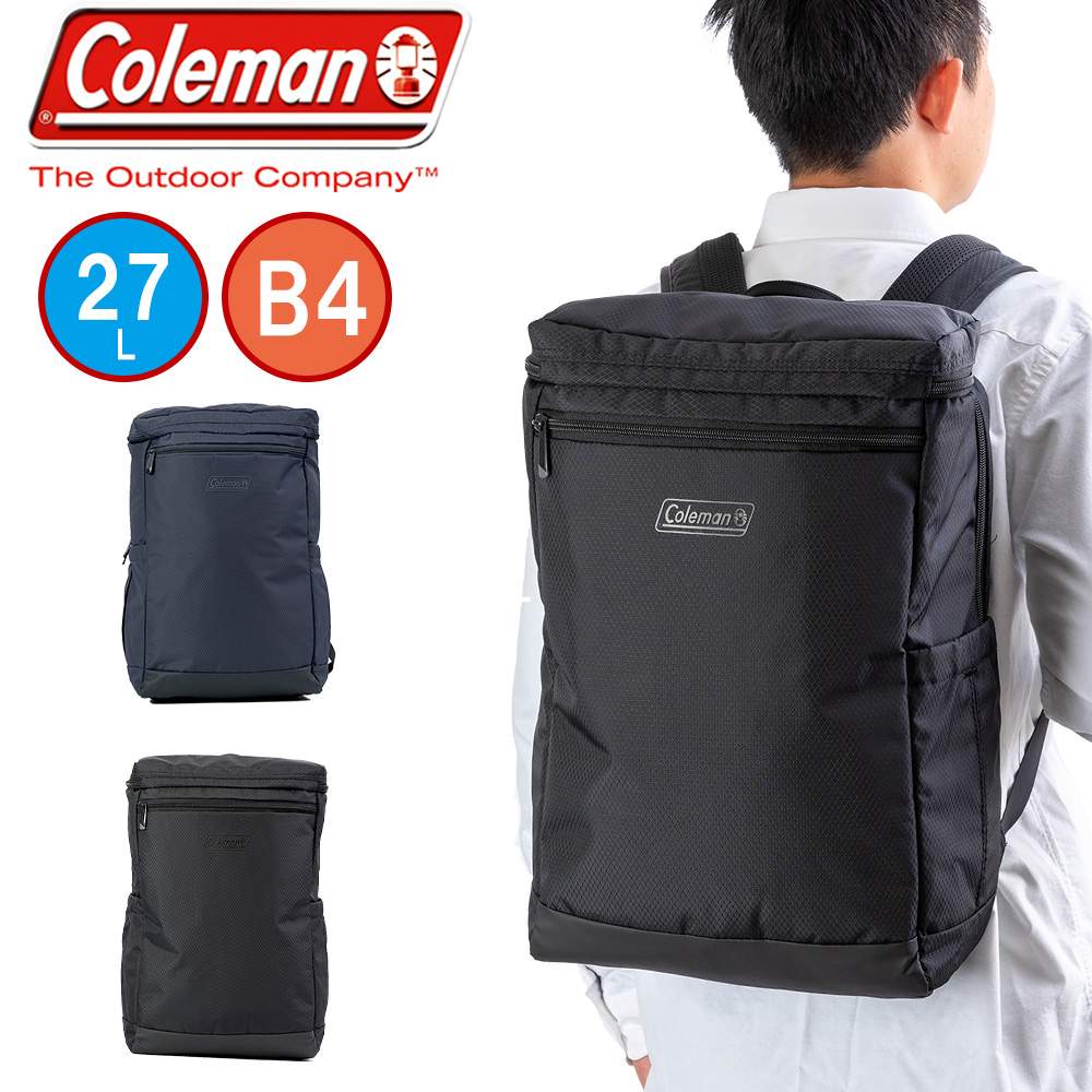 【7/25限定★エントリーで最大P48倍】 コールマン リュック Coleman アウトビズボックス 27L B4 大容量 大きめ リュックサック ビジネスリュック メンズ レディース ビジネス 大人 大学生 通学 通学リュック 通勤 通勤リュック OUTBIZ BOX|カバン専門店 Baracca