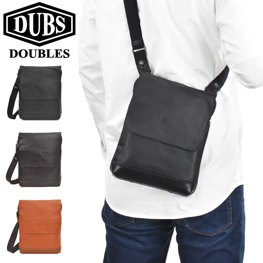 【尖んがり最大限度43倍 | 6/10まで】 DOUBLES ダブルス ショルダーバッグ 本革 B5 薄べったい 薄マチ なめし革 メンズ レディース ショルダーバック 曲がった掛け御徒面子 曲がったがけ御徒面子 肩先 他愛も無い 軽さ 小っちゃい 小さめ 革 成人男性 40代 50代 成年者 ブランド名 膝掛け鞄 JVK-1603