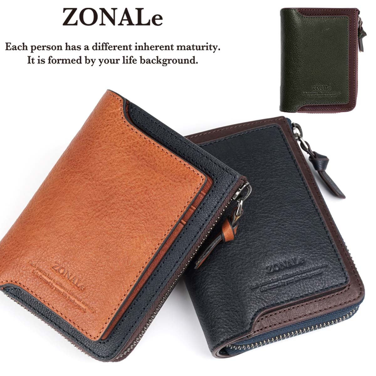 【P最大42倍 | お買い物マラソン】 ZONALe ゾナール 二つ折り財布 二つ折り 財布 2つ折り 本革 革 レザー メンズ レディース オルロ ORLO 折りたたみ 小銭入れ付き ラウンドファスナー ブランド おしゃれ 縦型 タテ型 人気 大容量 ギフト プレゼント 男性 女性 31222