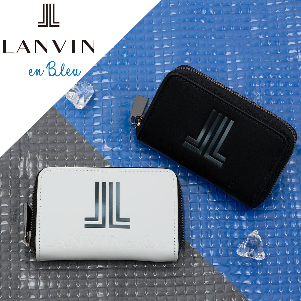 【4/15限定★エントリーで最大P45倍】 LANVIN en Bleu 小銭入れ ランバン オン ブルー スウィッシュ ミニ財布 財布 メンズ レディース ミニウォレット ミニ コンパクト コインケース ブランド 人気 薄い 小さい 本革 515601