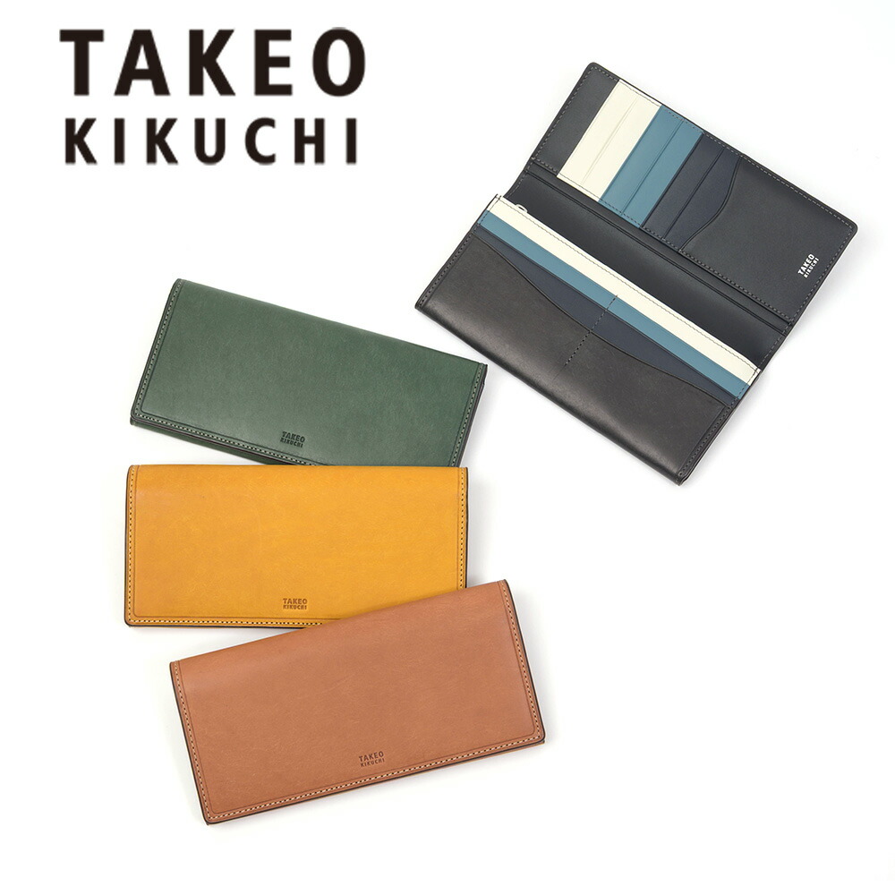 タケオキクチ 長財布 TAKEO KIKUCHI かぶせ 長札 マルゴ2 レザー 財布 メンズ レディース 小物 大容量 札入れ ロングウォレット ブランド 人気 革 本革 キクチタケオ 780615 16,913円