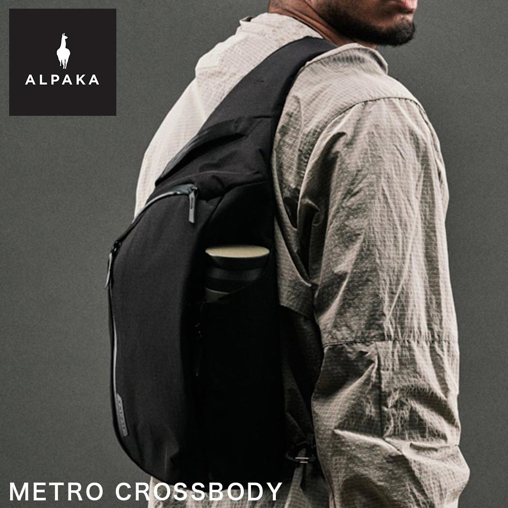 アルパカ ボディバッグ スリングバッグ バッグ ALPAKA 10L メンズ ショルダーバッグ 斜めがけ シンプル 大容量 大きめ METRO CROSSBODY