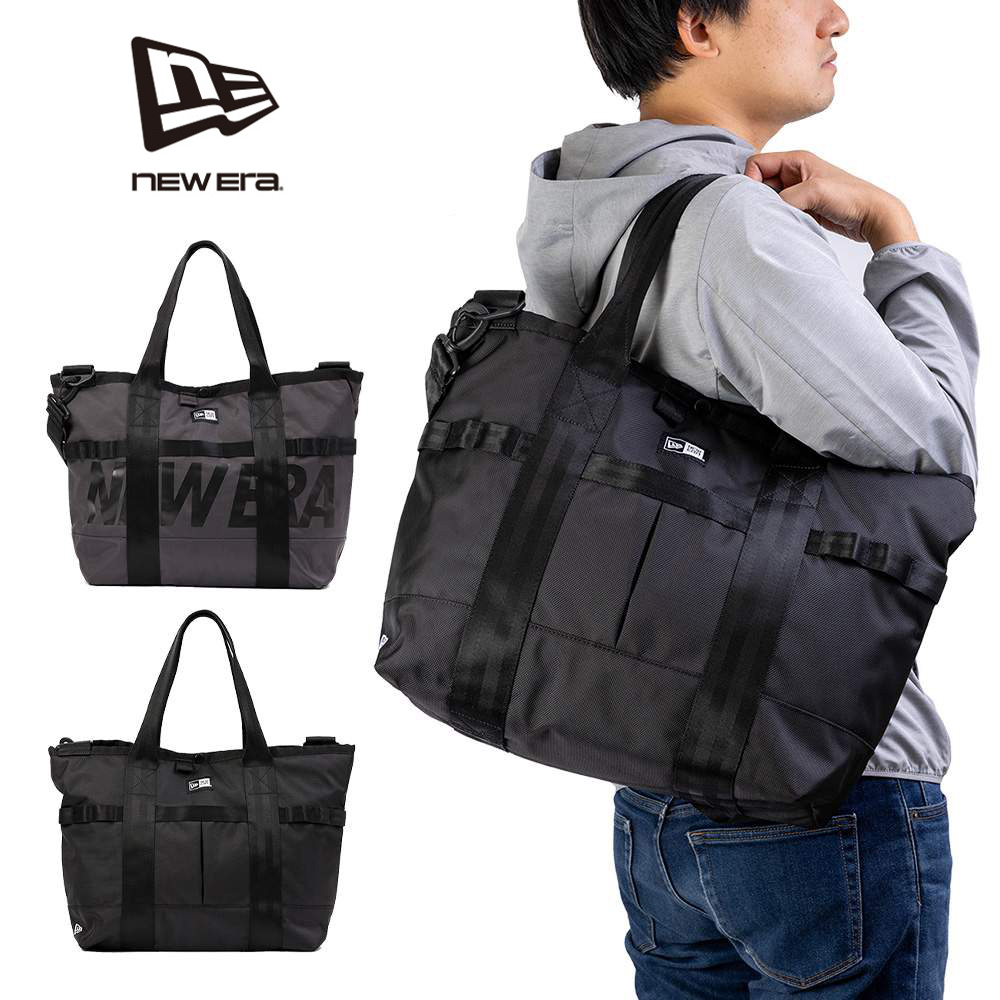 【P最大42倍 | お買い物マラソン】 ニューエラ トートバッグ NEW ERA メンズ レディース トートバック カジュアル ショルダー付き 2WAY 肩掛けカバン 人気 おしゃれ ファスナー付き 大きめ 大容量 ブランド NEWERA