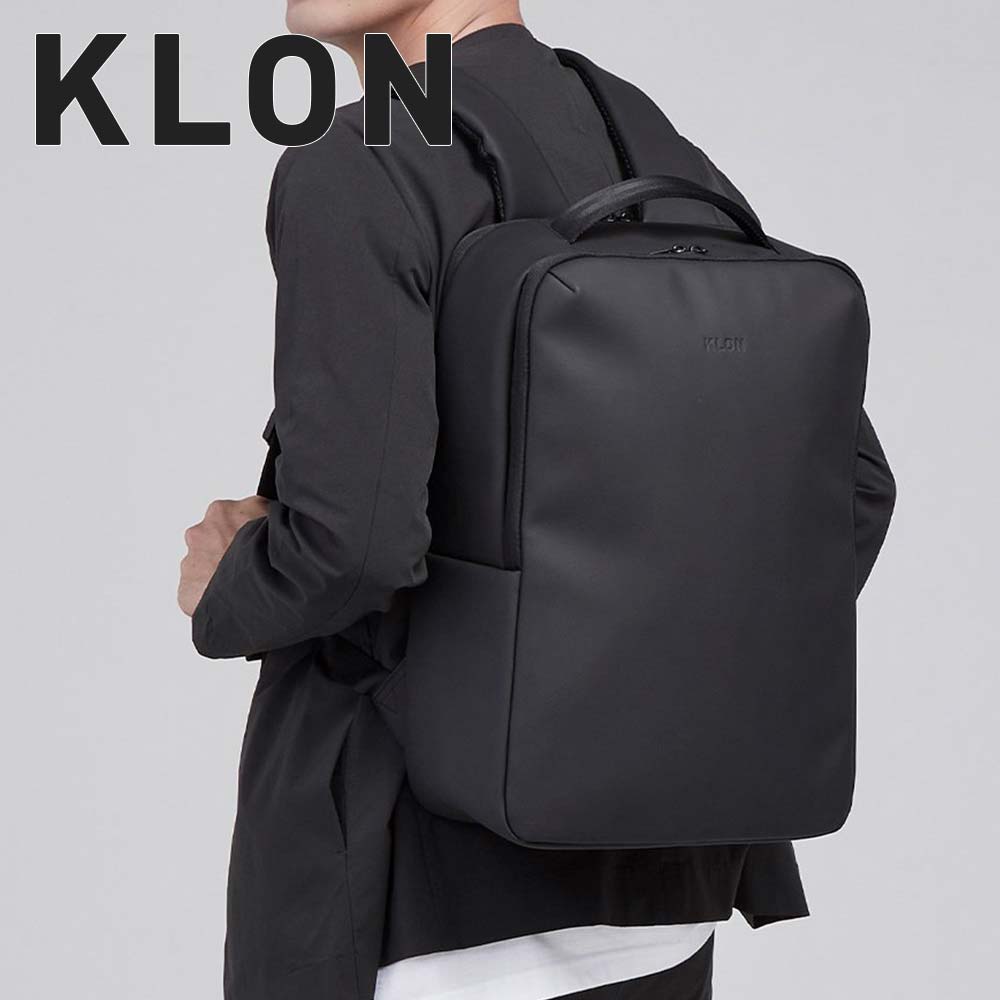 【尖んがり最大限度43倍 | 6/10まで】 KLON 背嚢 クローン メンズ レディース KLON MATTE COATED RUCK SACK-SQ 11L うしろ側容器に並べる 背嚢 小さめ 通学 通い 撥水 今めかしい 黒いこと 黒