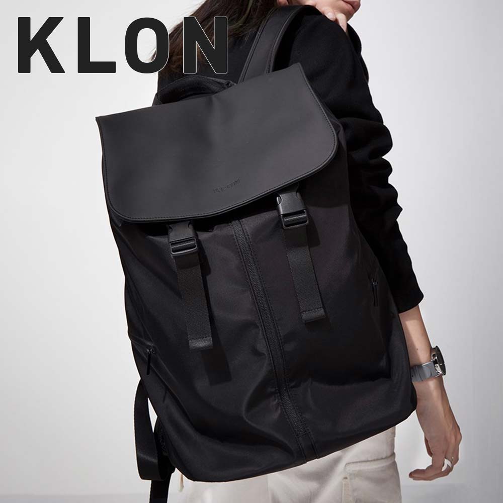 【尖んがり最大限度43倍 | 6/10まで】 KLON 背嚢 クローン メンズ レディース KLON MATTE COATED RUCK SACK-ACT 18L うしろ側容器に並べる 背嚢 通学 通い 撥水 今めかしい 黒いこと 黒