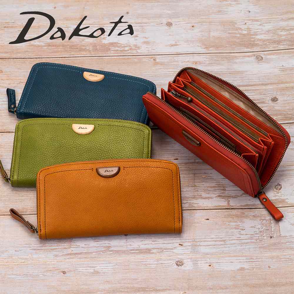 ダコタ Dakota 長財布 レディース アーブル ラウンドファスナー 財布 ファスナー レディース財布 レディース長財布 本革 革 レザー 大容量 ブランド おしゃれ 薄い カード入れ 多い カードポケット 多数 31363