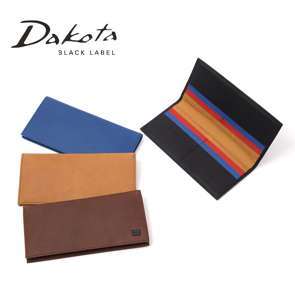 ダコタ 長財布 Dakota 財布 純札 長札 小銭入れなし メンズ レディース ワキシー 札入れ 折り財布 本革 レザー 大容量 ロングウォレット ウォレット ブランド イタリア製 牛革 ダコタブラックレーベル 0625914
